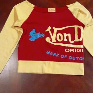Von Dutch Long Sleeve Crop Top